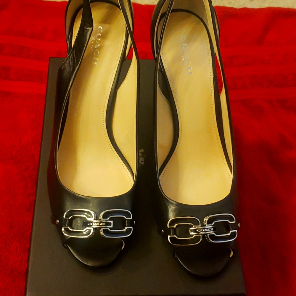 coach larchmont wedges new